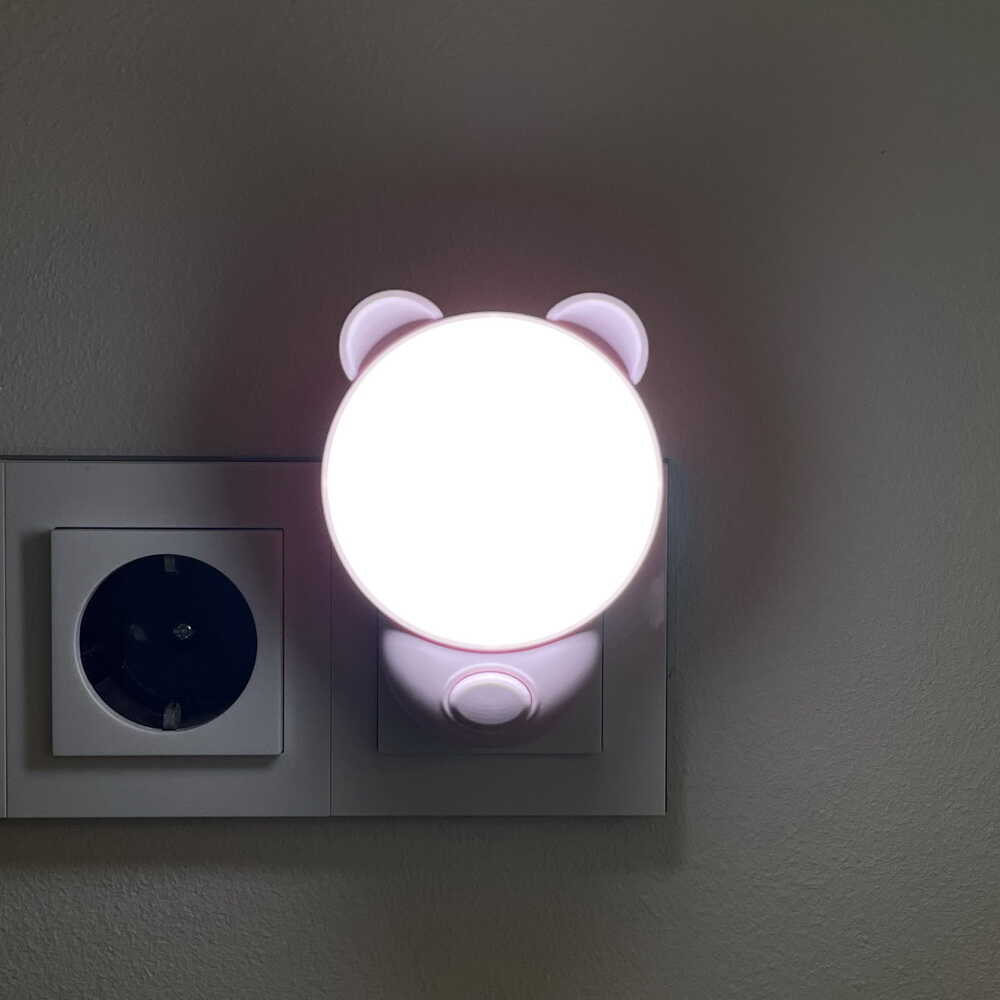 Нічник LED TEDDY 1,2W з кнопкою рожевий Violux ( 310103 )